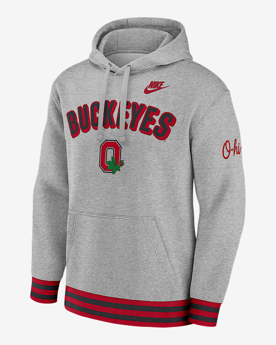 Ohio State Legacy Retro Men's Nike College Pullover Hoodie